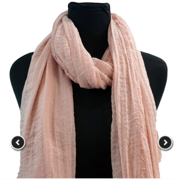 Soft Peach Scarf/ Hijab/ Wrap - Picture 1 of 5